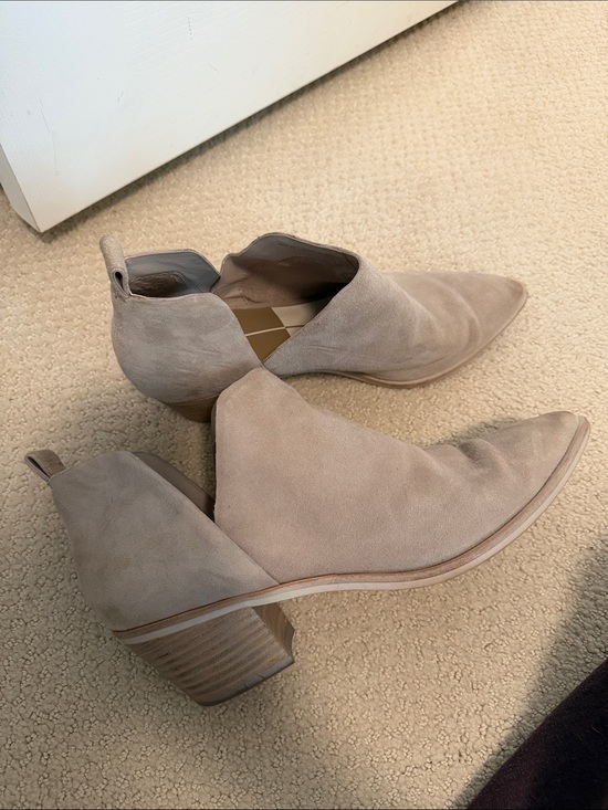 Dolce Vita Shoes - Dolce Vita Taupe Suede Sonni Ankle Booties
